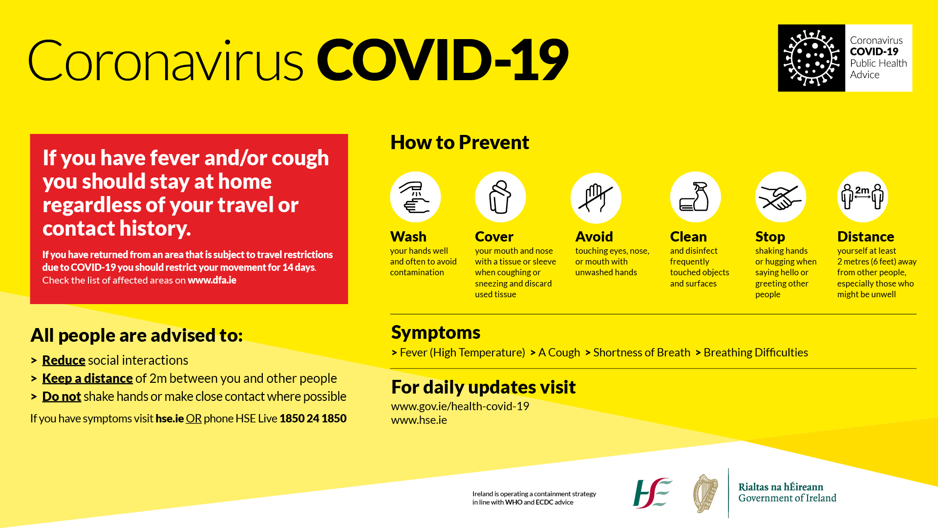 Government issued COVID19 resources Kilkenny Chamber